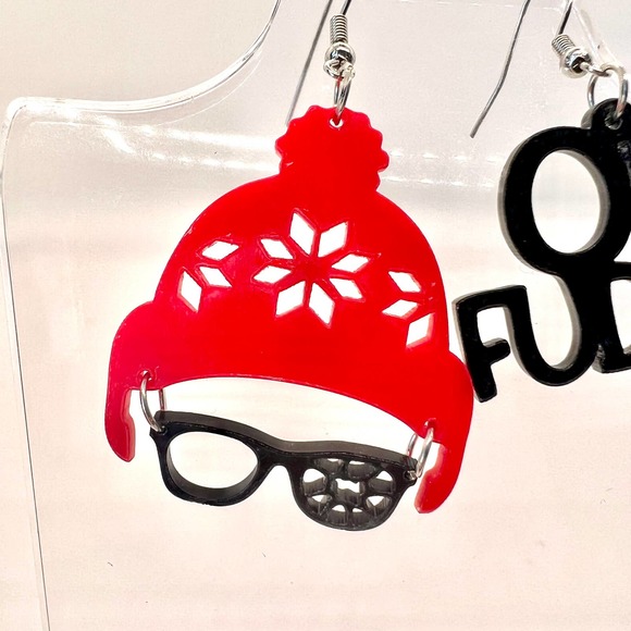 Ralphie Earrings - A Christmas Story Accessories - Oh Fudge Earrings - Christmas - Picture 2 of 10